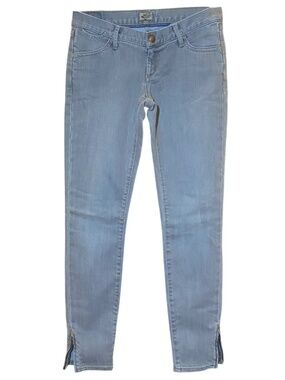 Goldsign Mystery Ankle Zip Skinny Jeans Y2K Archival Condor Gray Low Rise NWT 25